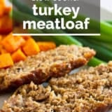 Slow Cooker Turkey Meatloaf with text overlay.