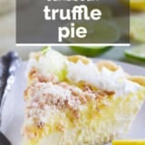 Caribbean Truffle Pie with text overlay.