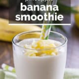 Pineapple Banana Smoothie with text overlay.